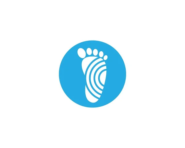 Foot Therapist Logo Vector Icon — Stock Vector