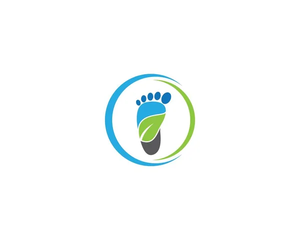 Foot Therapist Logo Vector Icon — Stock Vector