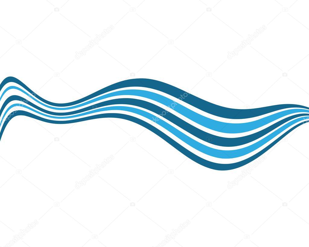 Water wave texture bacground vector illustration