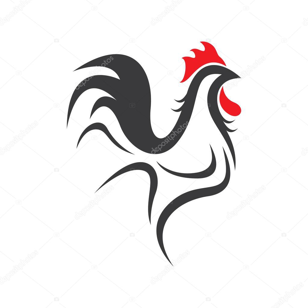 Rooster logo images illustration design