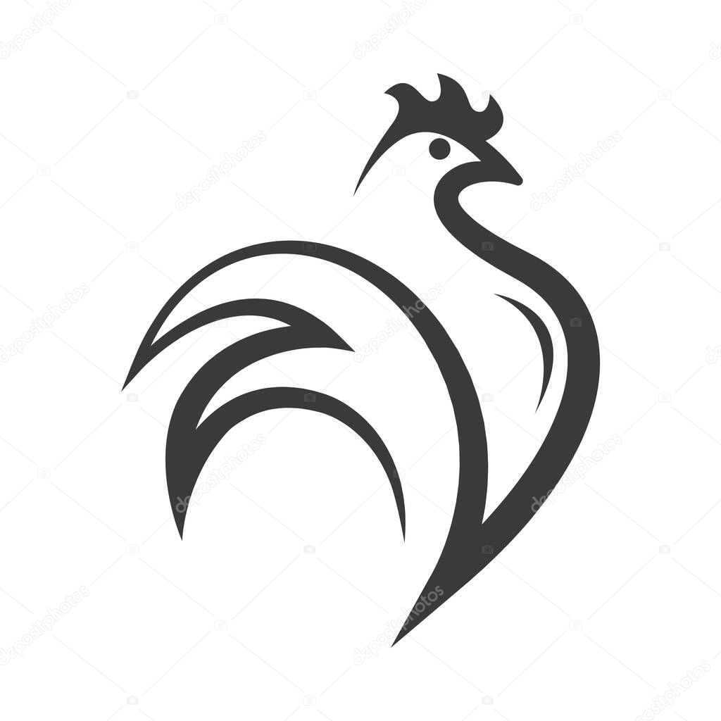 Rooster logo images illustration design