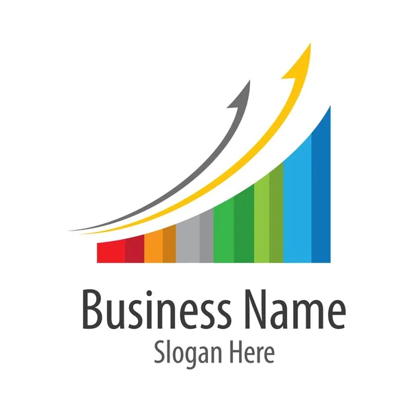 Business Finance Logo Design Illustration — Stockvektor