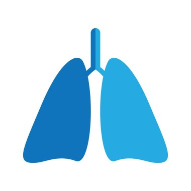 Akciğer logosu resimleri tasarımı illüstrasyonu