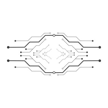 Devre logosu tasarımı illüstrasyonu