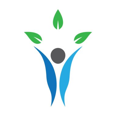 Wellness logo resimleri tasarım illüstrasyonu