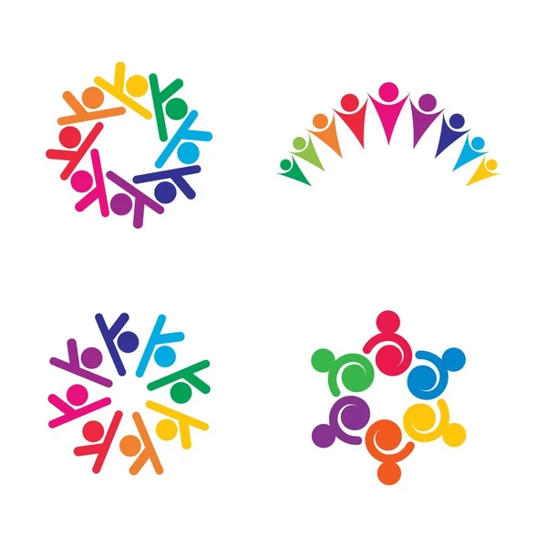 Soins Communautaires Logo Images Design Illustration — Image vectorielle