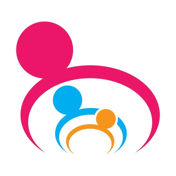Gemeenschapszorg Logo Afbeeldingen Ontwerp Illustratie — Stockvector