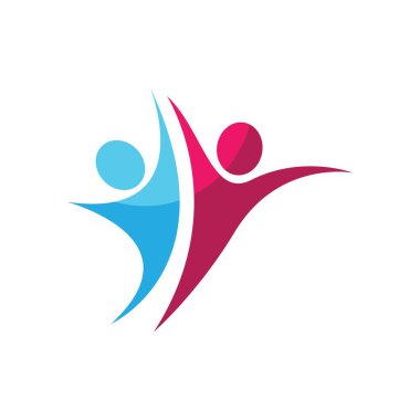 Takım çalışması logo resimleri illüstrasyon tasarımı