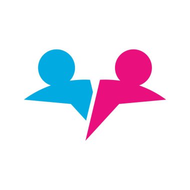 Toplum hizmeti logo resimleri tasarım illüstrasyonu