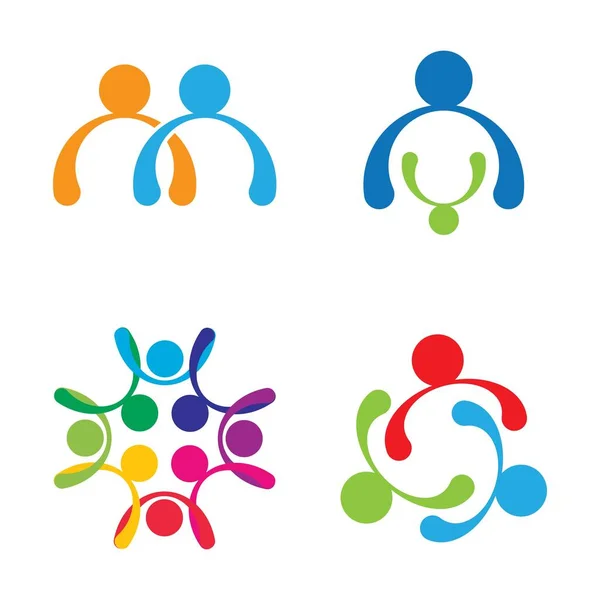 Soins Communautaires Logo Images Design Illustration — Image vectorielle