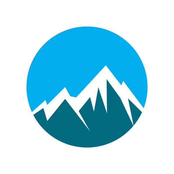 Dağ Logosu Resim Tasarımı — Stok Vektör