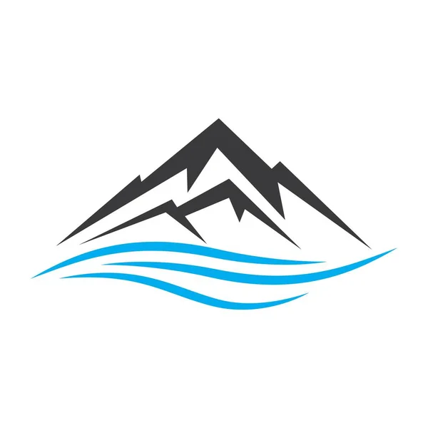 Logotipo Montaña Imágenes Ilustración Diseño — Vector de stock
