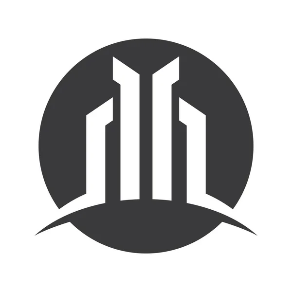 Emlak Logosu Resim Tasarımı — Stok Vektör