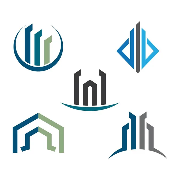 Inmobiliaria Logo Imágenes Ilustración Diseño — Vector de stock