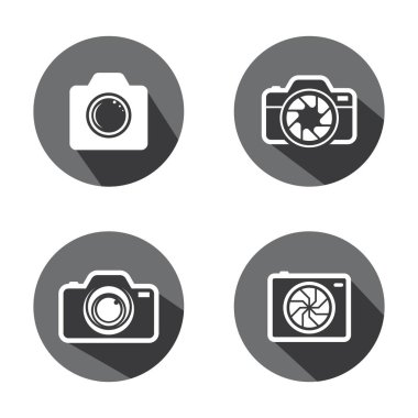 Kamera logo resimleri illüstrasyon tasarımı