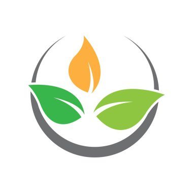 Ekoloji logosu resim çizimi tasarımı