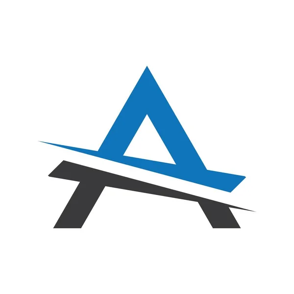 Brief Een Logo Afbeeldingen Illustratie Ontwerp — Stockvector