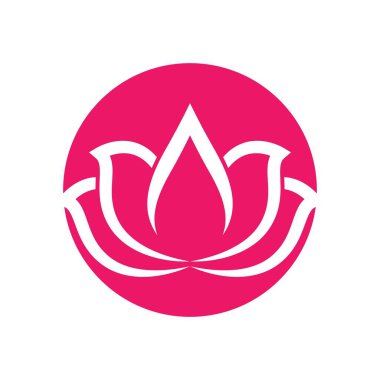 Güzellik lotusu logo resim çizimi tasarımı
