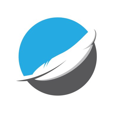 Tüy logo resimleri illüstrasyon tasarımı