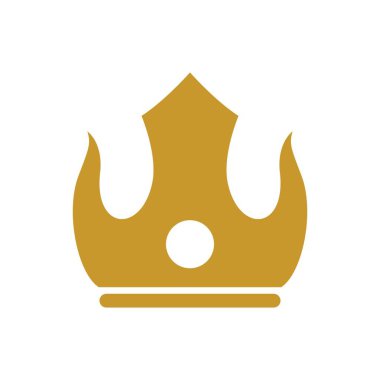 Crown Logo Şablonu vektör çizimi tasarımı