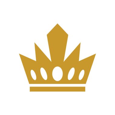 Crown Logo Şablonu vektör çizimi tasarımı