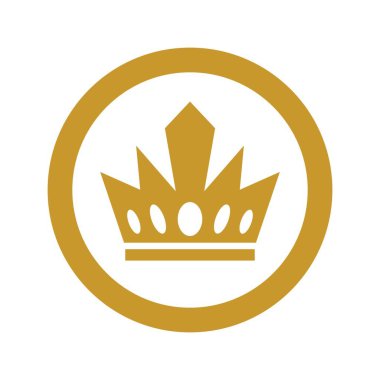 Crown Logo Şablonu vektör çizimi tasarımı