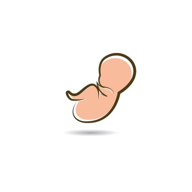 Bebek logo vektör illüstrasyonu