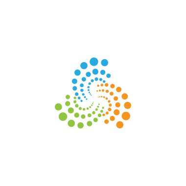 Molekül logo şablonu vektör resimleme tasarımı