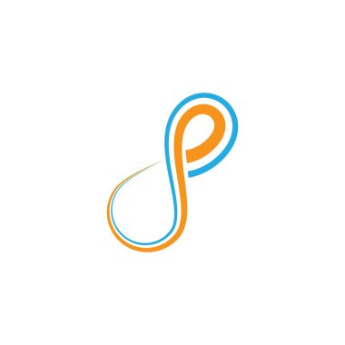 Sonsuz logo şablonu vektör resimleme tasarımı