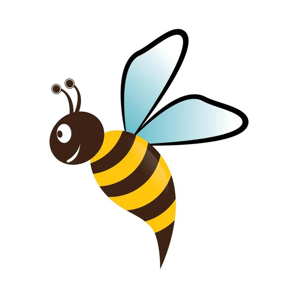 Bee Logo Bilder Illustration Design — Stock vektor