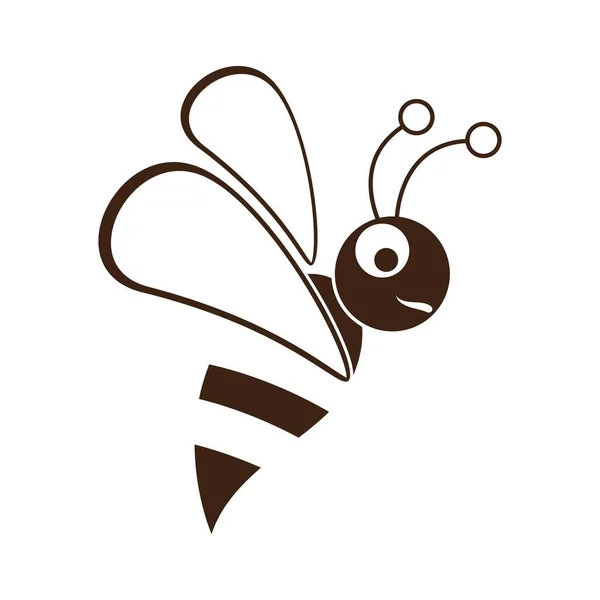 Bee Λογότυπο Εικόνες Σχέδιο Εικονογράφηση — Διανυσματικό Αρχείο