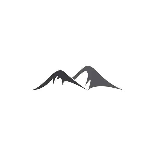 Logo Montagna Modello Vettoriale Icona Illustrazione Design — Vettoriale Stock