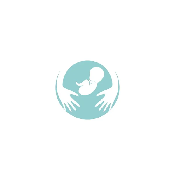Baby Logo Vector Pictogram Illustratie — Stockvector