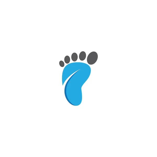 Foot Therapist Logo Vector Icon Illustration — Stock Vector