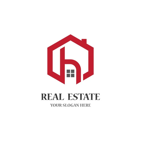 Immobilien Logo Icon Illustration Design — Stockvektor