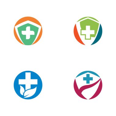 Tıbbi Logo şablon vektör illüstrasyon tasarımı