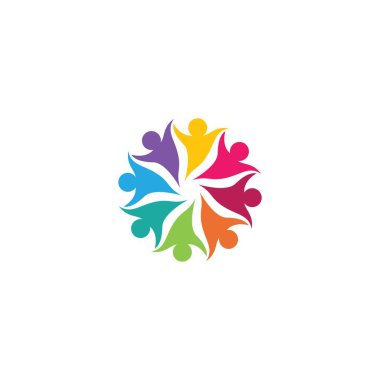 Evlat edinme ve toplumsal bakım logosu vektör resmetme tasarımı