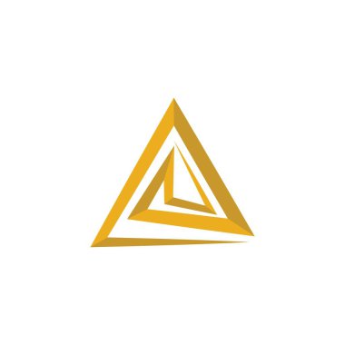 Üçgen logo şablon vektör resimleme tasarımı