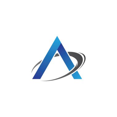 Bir harf logo vektör illüstrasyon tasarımı