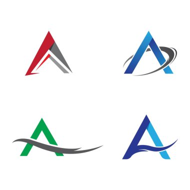 Bir harf logo vektör illüstrasyon tasarımı