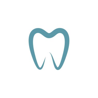 Diş logosu Şablon vektör çizim simgesi tasarımı