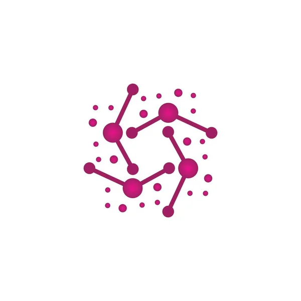 Molekül Vektor Symbol Illustration Design — Stockvektor