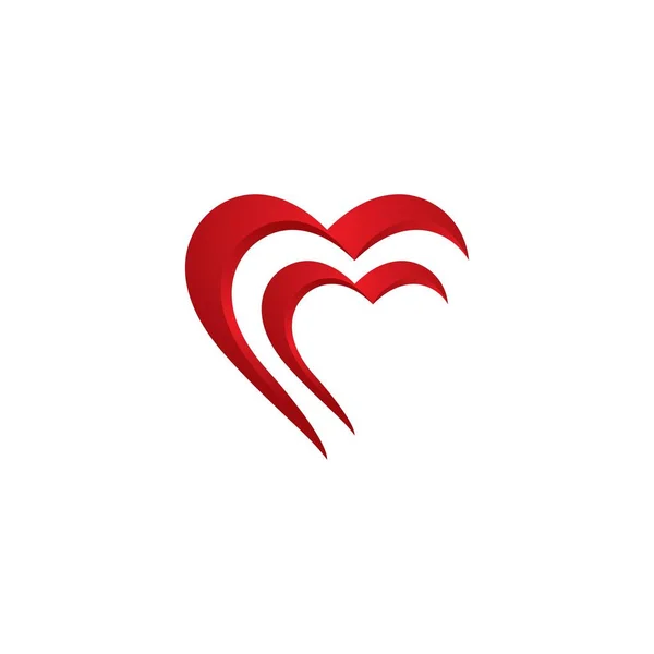 Дизайн Иконок Логотипа Любви — стоковый вектор