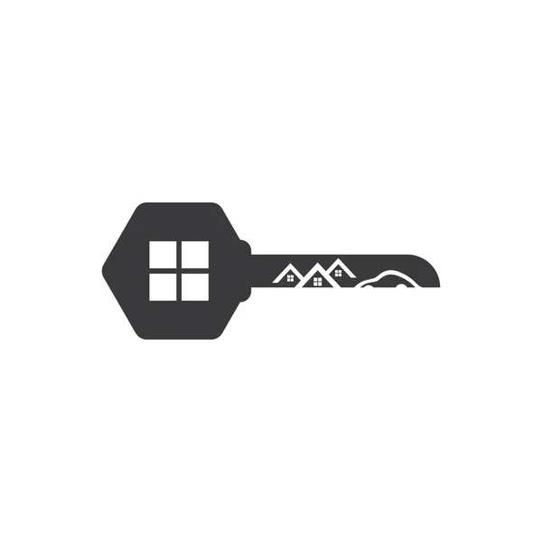 Modelo Logotipo Chave Ícone Vetor Design Ilustração —  Vetores de Stock