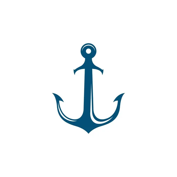 Anchor Logo Template Vector Icon Illustration Design — Stock Vector