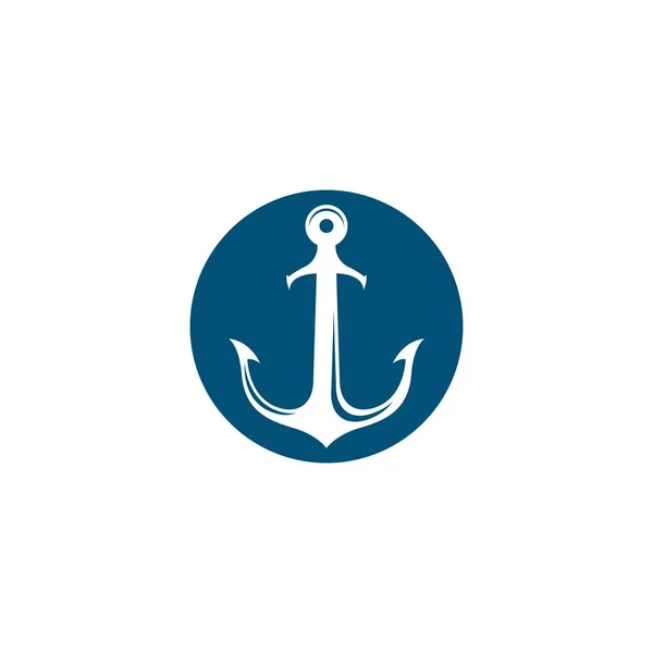 Anchor Logo Plantilla Vector Icono Ilustración Diseño — Vector de stock