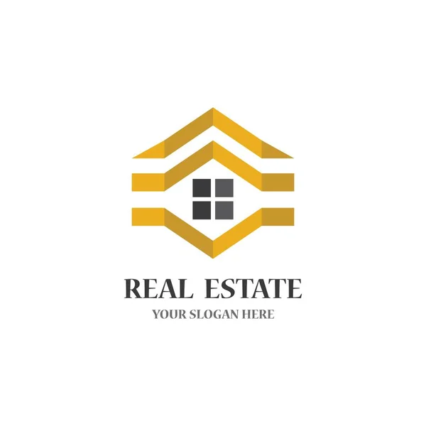Real Estate Logo Icon Illustration Design — Stock Vector