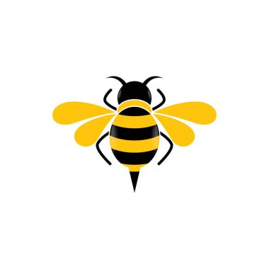 Arı logo vektör illüstrasyon tasarımı