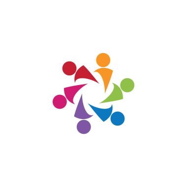 Evlat edinme ve toplumsal bakım logosu vektör resmetme tasarımı