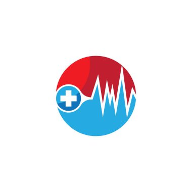 Pulse logo şablon vektör resimleme tasarımı